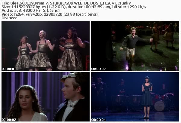Glee S03E19 Prom-A-Saurus 720p WEB-DL DD5 1 H 264-ECI mkv