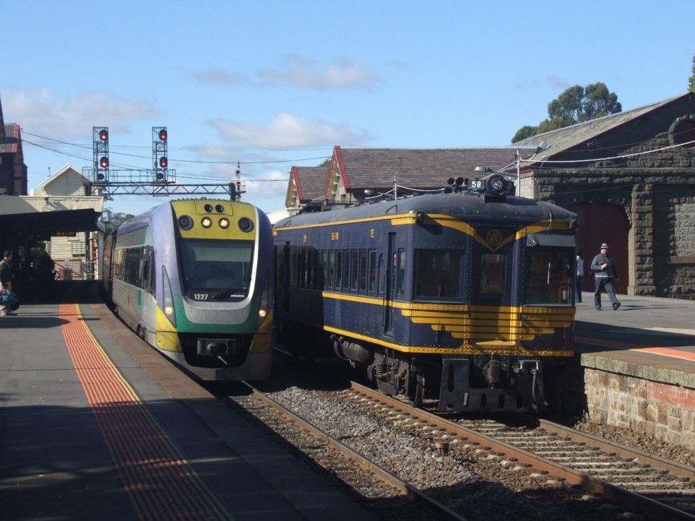 The old and the new at Kyneton. 28 Apr 2012. Photo: Sean Jenkinson