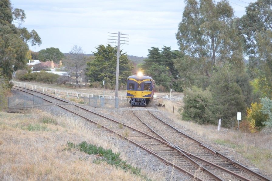 Joining the closed main line to Maryborough at Maldon Junction. Photo: Ken Coram