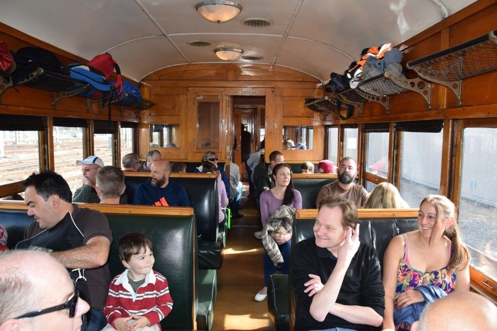 Passengers enjoying the trip. 3 May 2015. Photo: Ken Coram