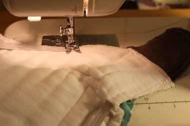sewing a fitted diape