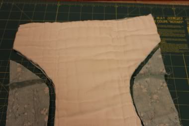 prefold to fitted diaper