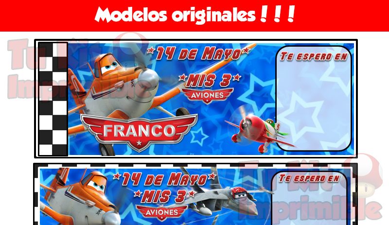 Kit Imprimible Aviones