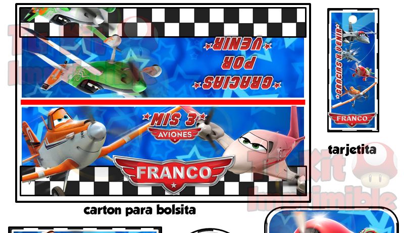 Kit Imprimible Aviones