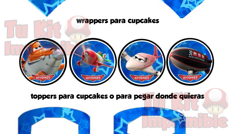 Kit Imprimible Aviones