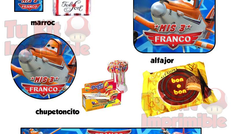 Kit Imprimible Aviones