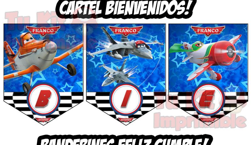 Kit Imprimible Aviones