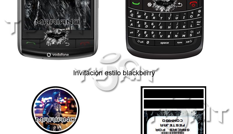 kit imprimible invitaciones batman