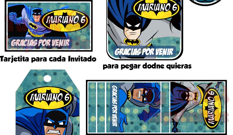 Kit imprimible batman