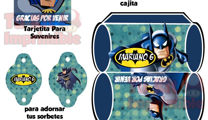 Kit imprimible batman