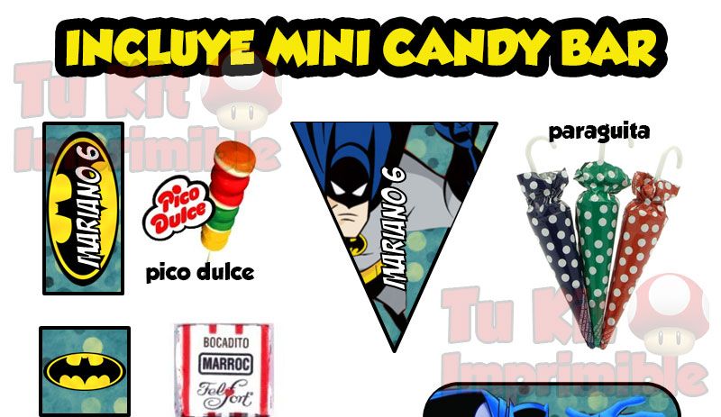 Kit imprimible batman