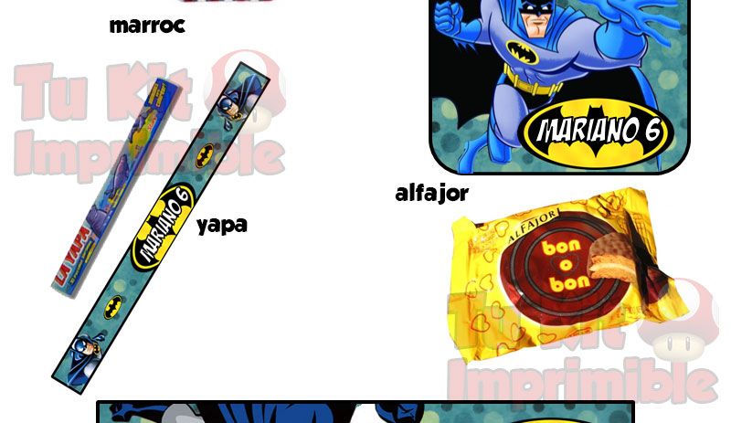 Kit imprimible batman