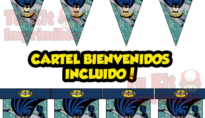 Kit imprimible batman