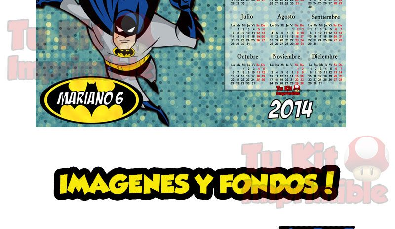 Kit imprimible batman