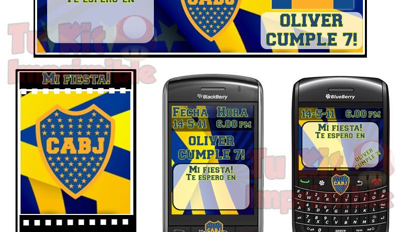 Kit Imprimible Boca Juniors