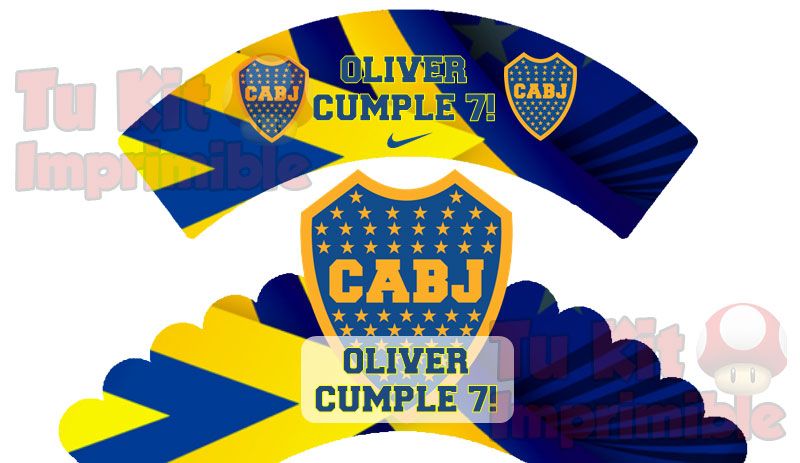 Kit Imprimible Boca Juniors