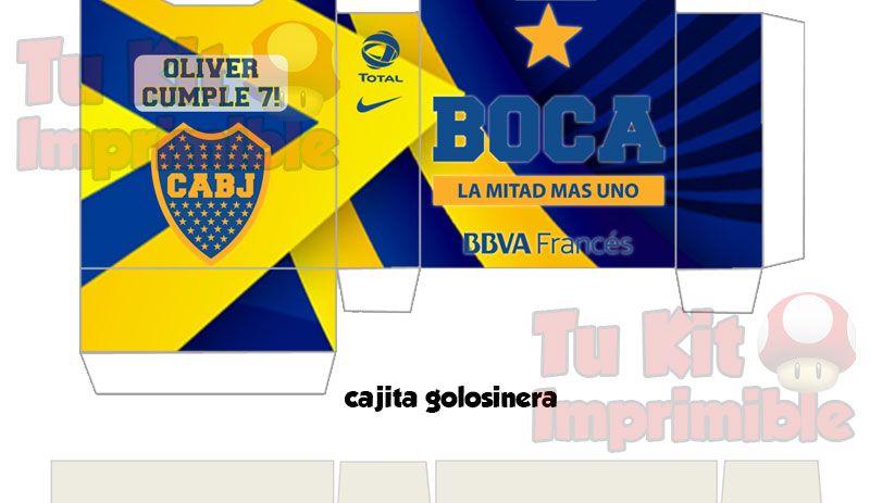 Kit Imprimible Boca Juniors