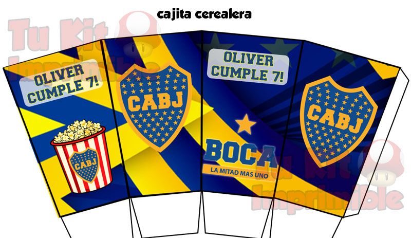 Kit Imprimible Boca Juniors