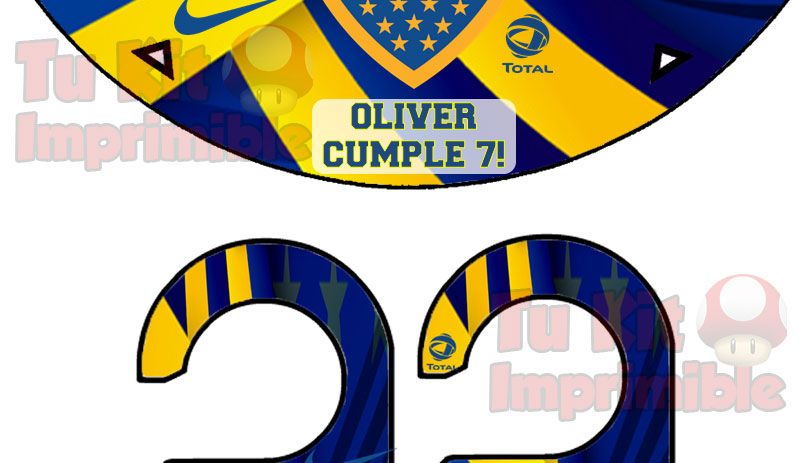 Kit Imprimible Boca Juniors