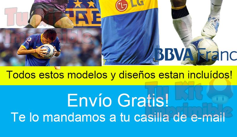 Kit Imprimible Boca Juniors