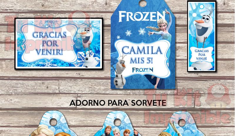 Kit Imprimible Frozen