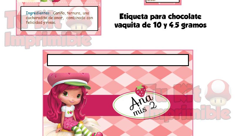 Candy Bar Frutillitas