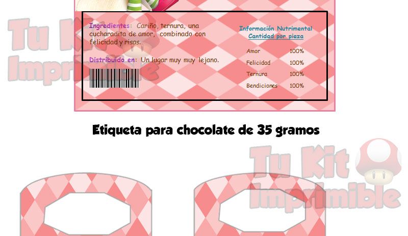 Candy Bar Frutillitas