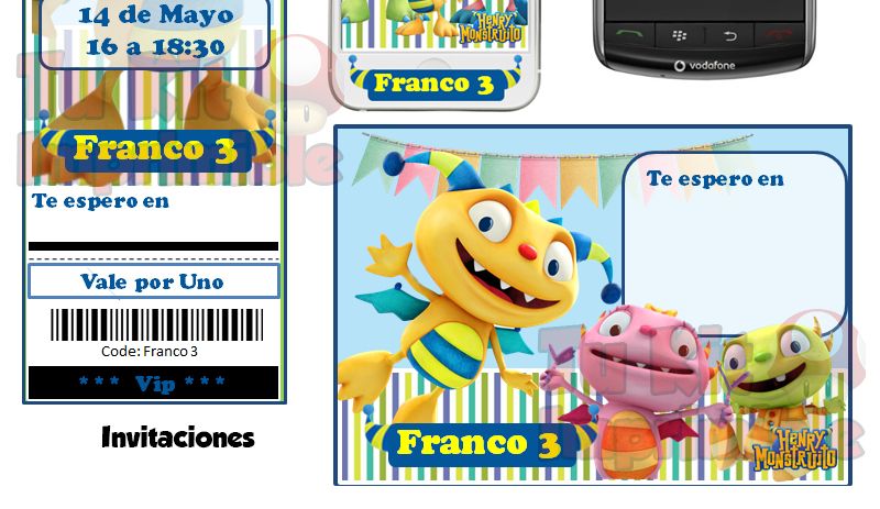Kit Imprimible Henry Monstruito