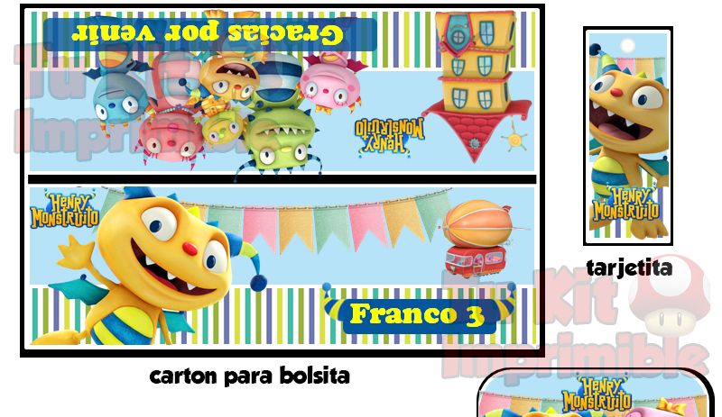 Kit Imprimible Henry Monstruito