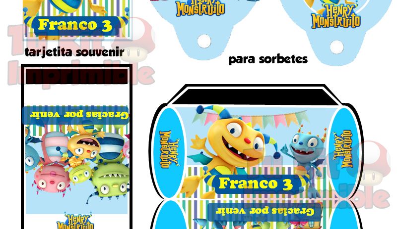 Kit Imprimible Henry Monstruito