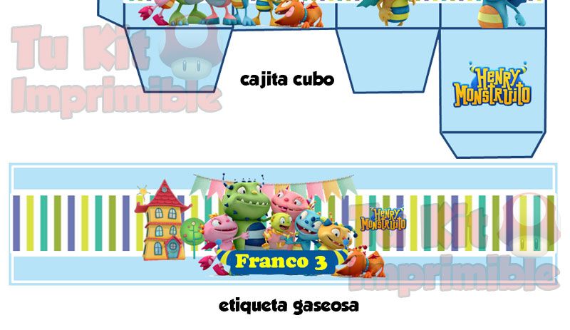 Kit Imprimible Henry Monstruito