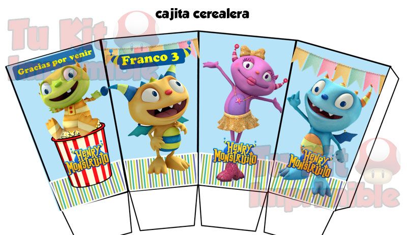 Kit Imprimible Henry Monstruito