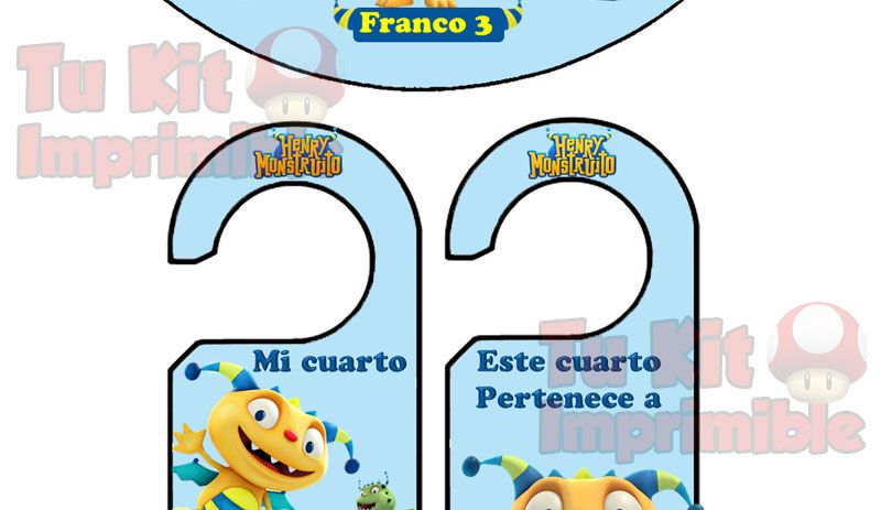 Kit Imprimible Henry Monstruito