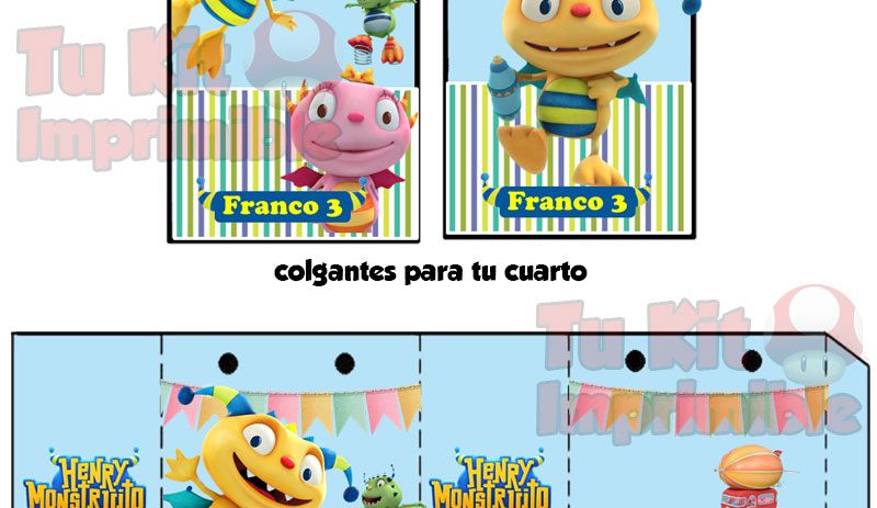 Kit Imprimible Henry Monstruito