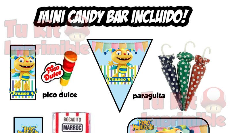Kit Imprimible Henry Monstruito