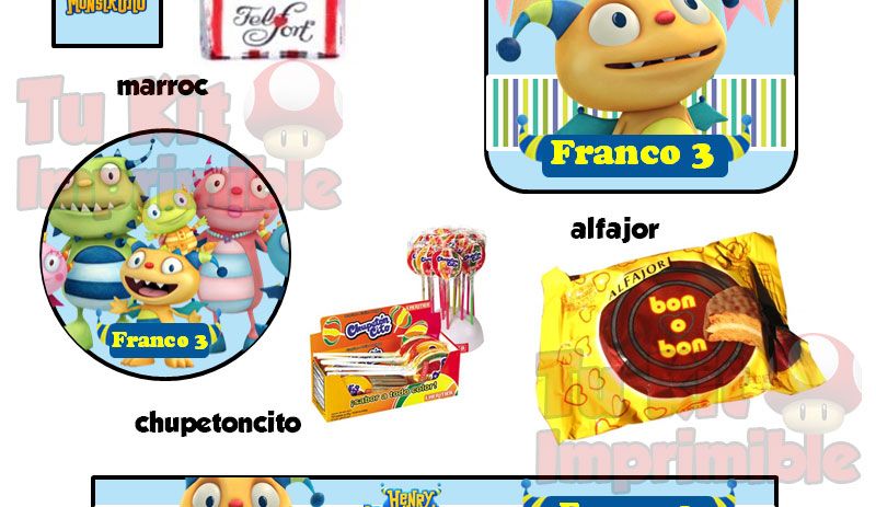 Kit Imprimible Henry Monstruito