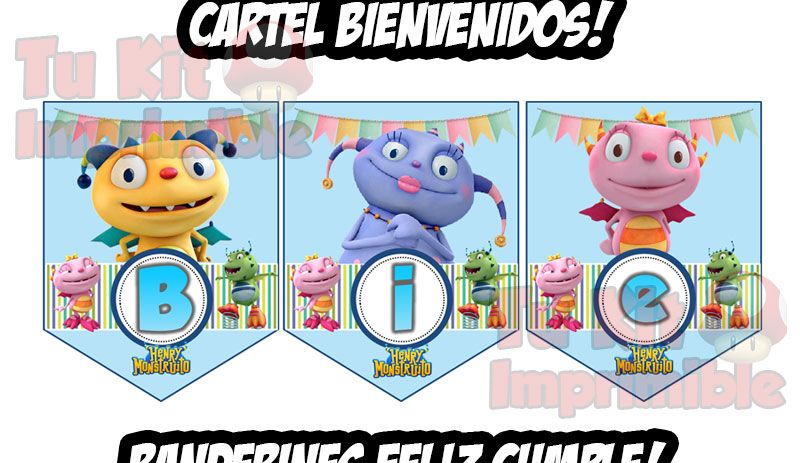 Kit Imprimible Henry Monstruito