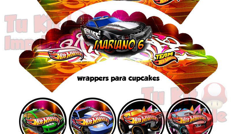 Kit Imprimible Hot Wheels