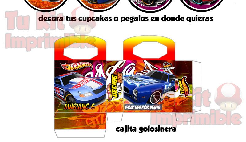 Kit Imprimible Hot Wheels