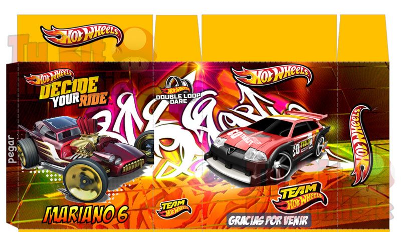 Kit Imprimible Hot Wheels