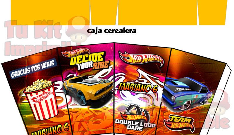 Kit Imprimible Hot Wheels