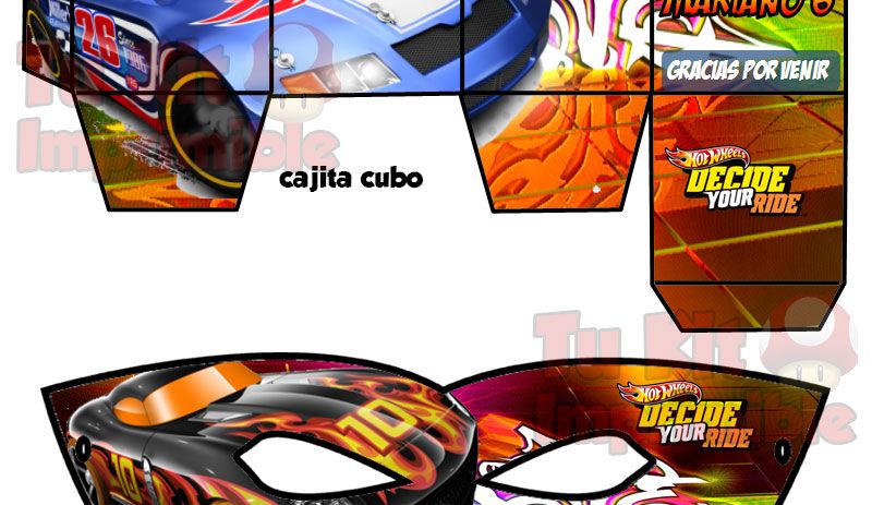 Kit Imprimible Hot Wheels
