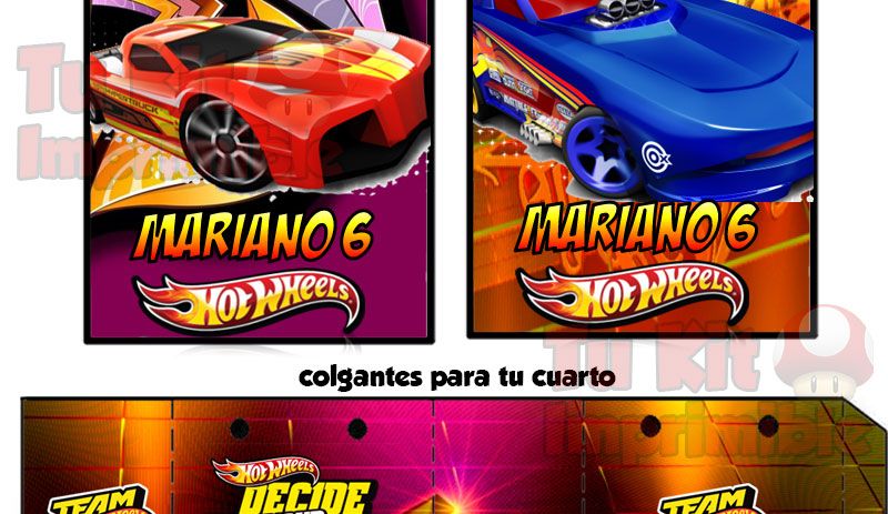 Kit Imprimible Hot Wheels