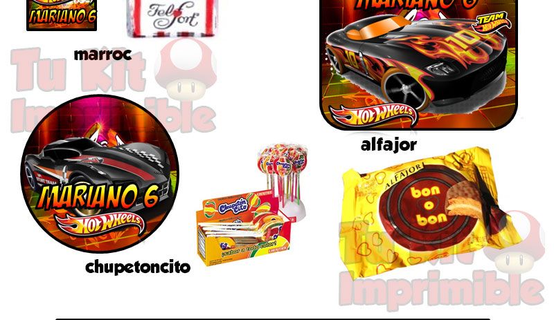 Kit Imprimible Hot Wheels