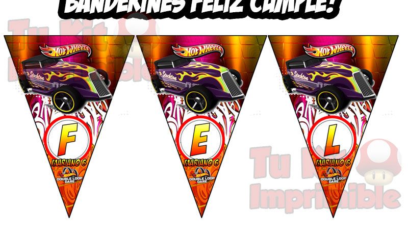 Kit Imprimible Hot Wheels