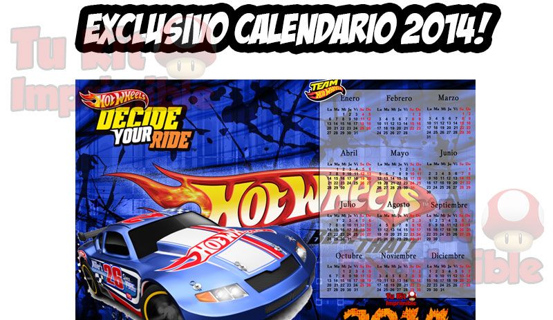Kit Imprimible Hot Wheels