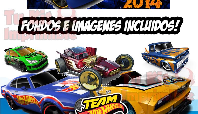 Kit Imprimible Hot Wheels