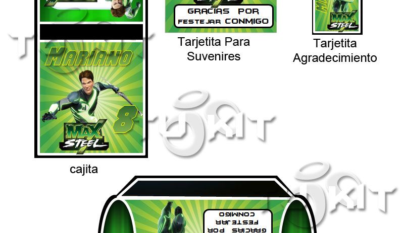 Invitaciones Max Steel
