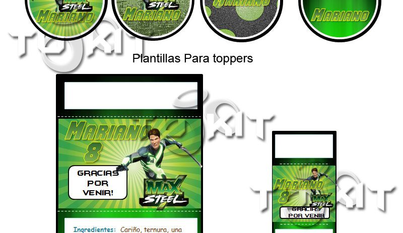 Invitaciones Max Steel