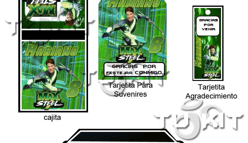 Invitaciones Max Steel